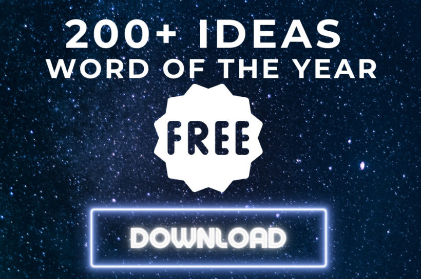 Word of the Year ideas