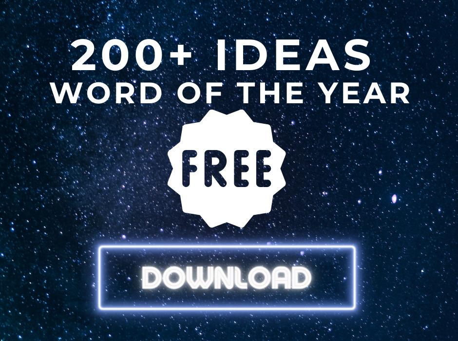 Word of the Year ideas